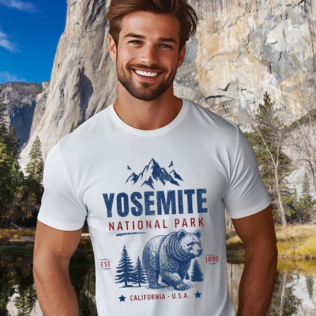 Yosemite National Park Vintage Bear T-Shirt (Creator Uploaded)