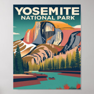 Yosemite National Park Vintage  Poster