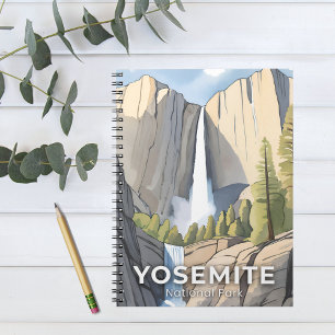 Yosemite National Park Watercolor Travel Notebook