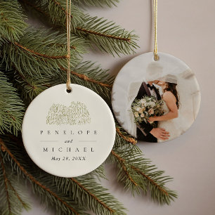Yosemite National Park Wedding Favor Photo Ceramic Tree Decoration