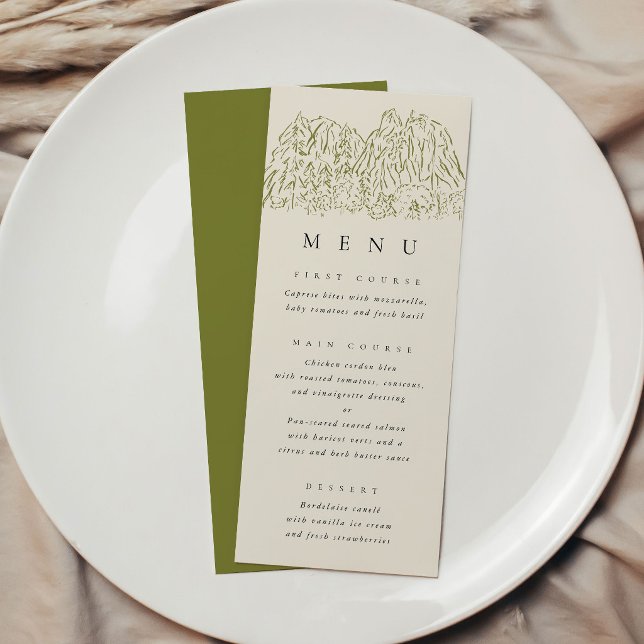 Yosemite National Park Wedding Menu (Yosemite National Park Wedding Menu)