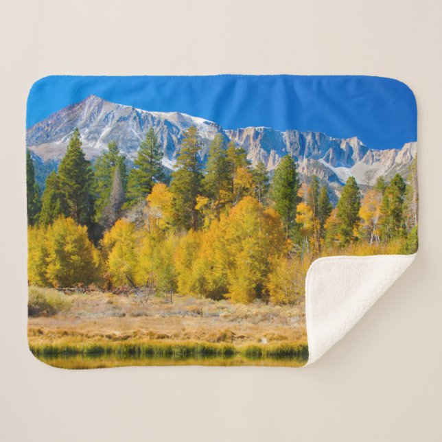 Yosemite National Park's Tioga Pass Sherpa Blanket (Front (Horizontal))