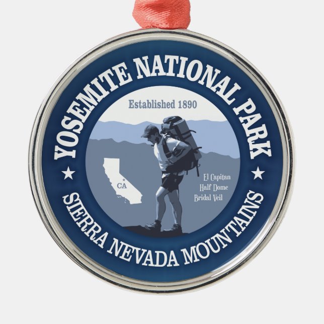 Yosemite NP Metal Tree Decoration (Front)