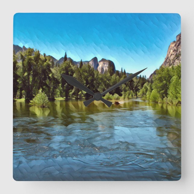 YOSEMITE OASIS Wall Clock (Front)