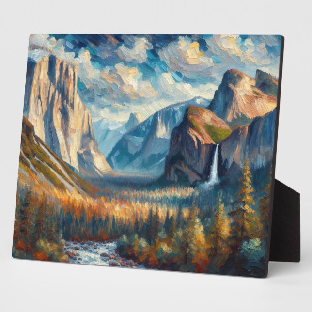 Yosemite Oil Painting Plaque (Side)
