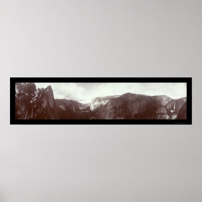 Yosemite Panoramic Photo 1899 Poster (Front)