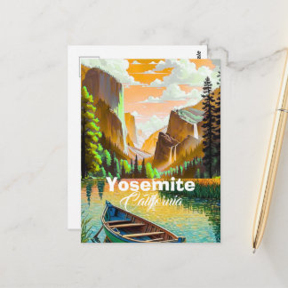 Yosemite Park Travel Postcard, California Travel A Postcard