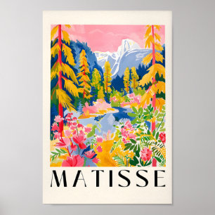 Yosemite Poster, Forest Painting, National Park Po Poster