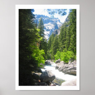 yosemite river border poster