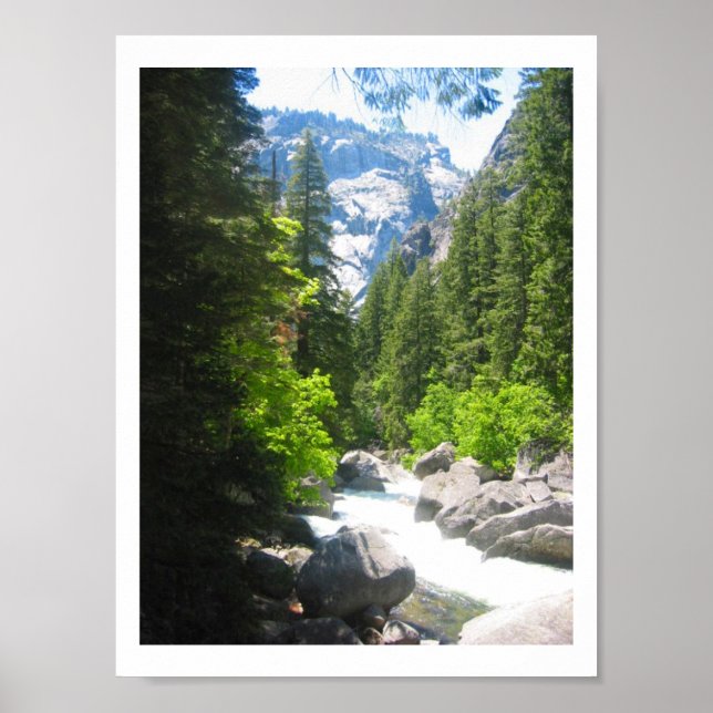 yosemite river border poster (Front)