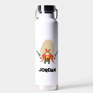 Yosemite Sam Back Off   Add Your Name Water Bottle