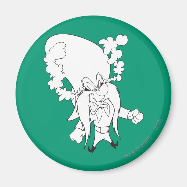 Yosemite Sam Steaming Mad Magnet (Front)