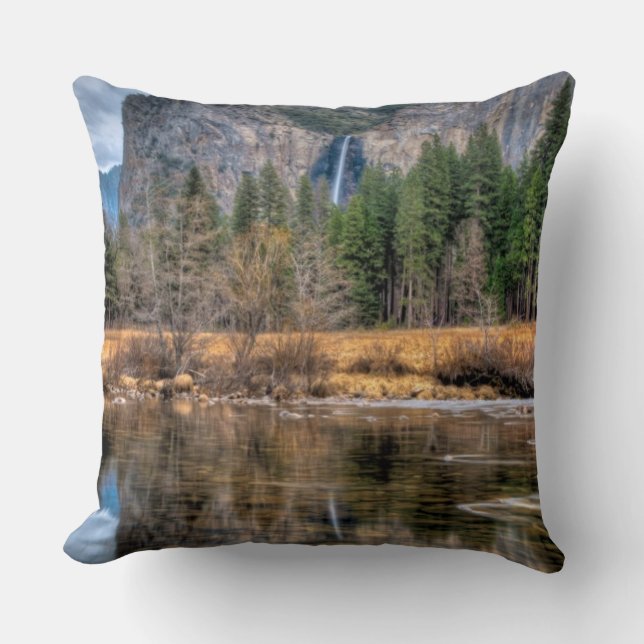 Yosemite Scenic Falls Cushion (Front)