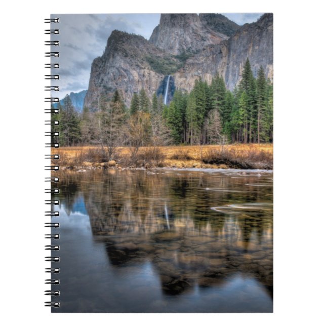 Yosemite Scenic Falls Spiral Notebook (Front)