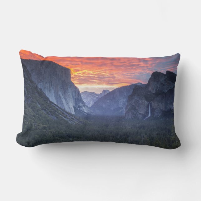 Yosemite Tunnel View Lumbar Cushion (Front)