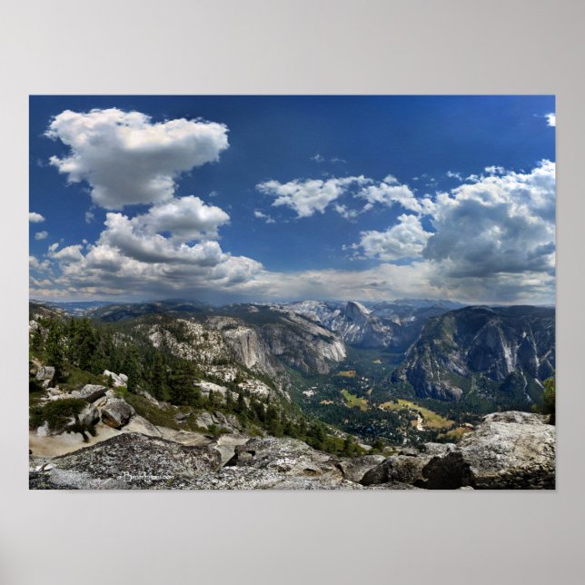 Yosemite Valley and Half Dome from Eagle Peak Poster (Front)