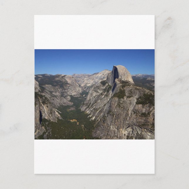 Yosemite Valley And Half Dome From Glacier Point Postcard (Front)