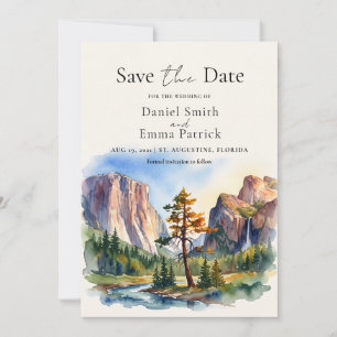 YOSEMITE Valley Destination Save The Date Invitation