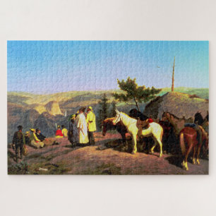 Yosemite Valley from Glacier Point 1874 Jigsaw Puzzle