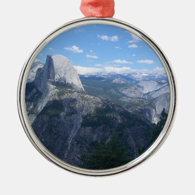 Yosemite Valley from Glacier Point Metal Tree Decoration (Front)