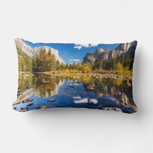 Yosemite Valley in Fall Lumbar Cushion (Front)