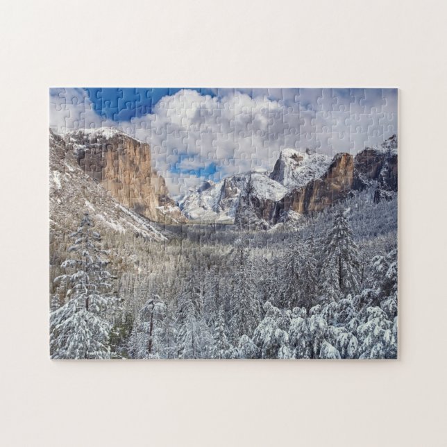 Yosemite Valley in Snow Jigsaw Puzzle (Horizontal)