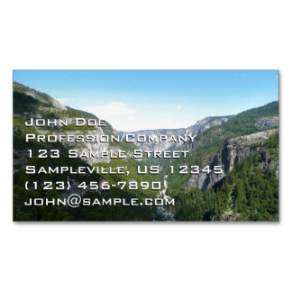 Yosemite Valley in Yosemite National Park Magnetic Business Card