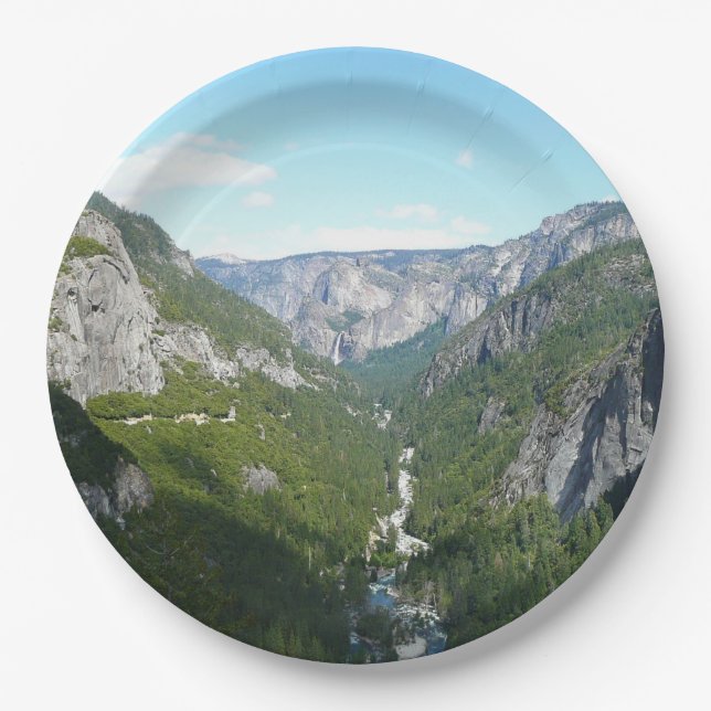 Yosemite Valley in Yosemite National Park Paper Plate (Front)
