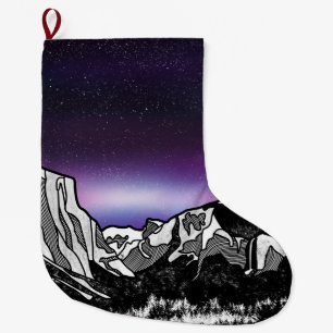 Yosemite Valley Large Christmas Stocking