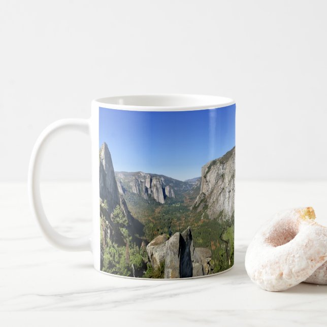 Yosemite Valley Panorama 3 - Yosemite Coffee Mug (With Donut)