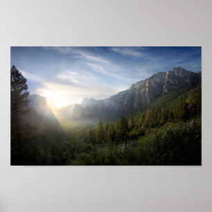 Yosemite Valley Sunrise from Inspiration Point Poster