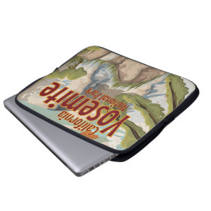Yosemite Vintage Poster Laptop Sleeve