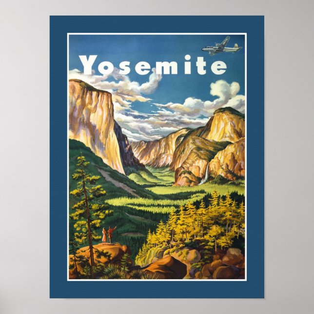 Yosemite Vintage Travel Poster (Front)