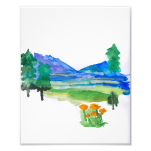 Yosemite Watercolor Print