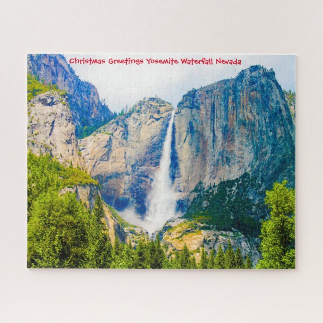 Yosemite Waterfall Nevada. Jigsaw Puzzle (Horizontal)
