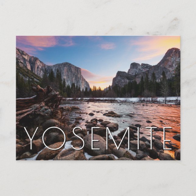 Yosemite's Gates of the Valley Postcard (Front)