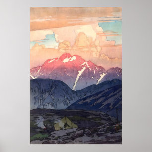 Yoshida Hiroshi Morning on Mt. Tsurugi Poster