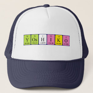 Yoshiko periodic table name hat