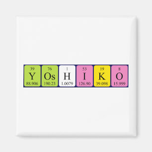 Yoshiko periodic table name magnet