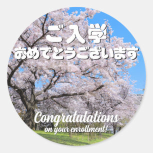 Yoshino Cherry ラウンドシール Classic Round Sticker