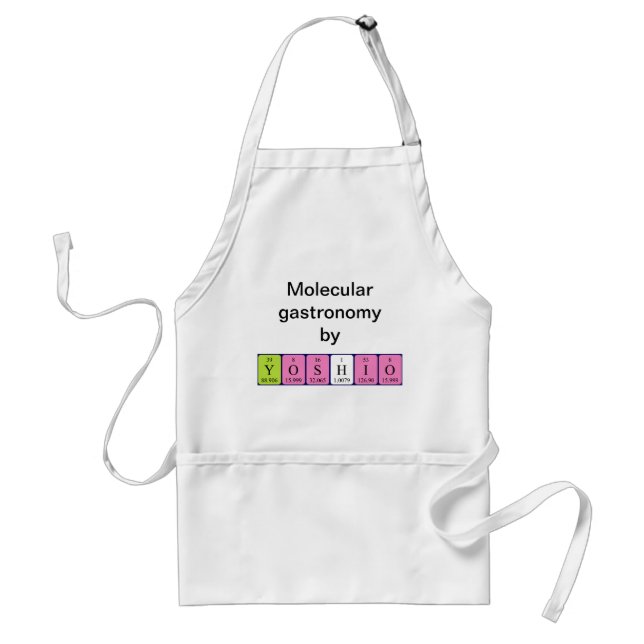 Yoshio periodic table name apron (Front)