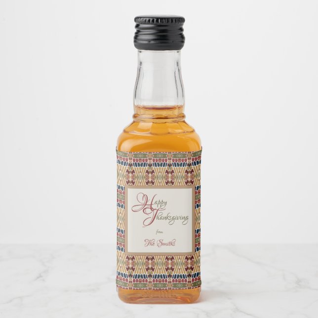 Yoskolo Thanksgiving Liquor Bottle Label (Front)
