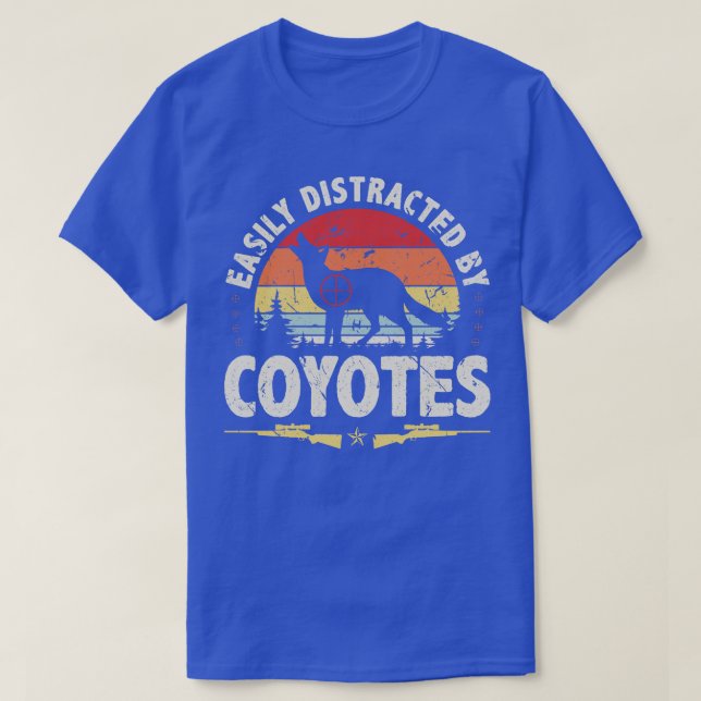 Yote Hunting Vintage Coyote Hunter T-Shirt (Design Front)