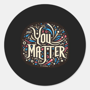 You 1 president trump classic round sticker