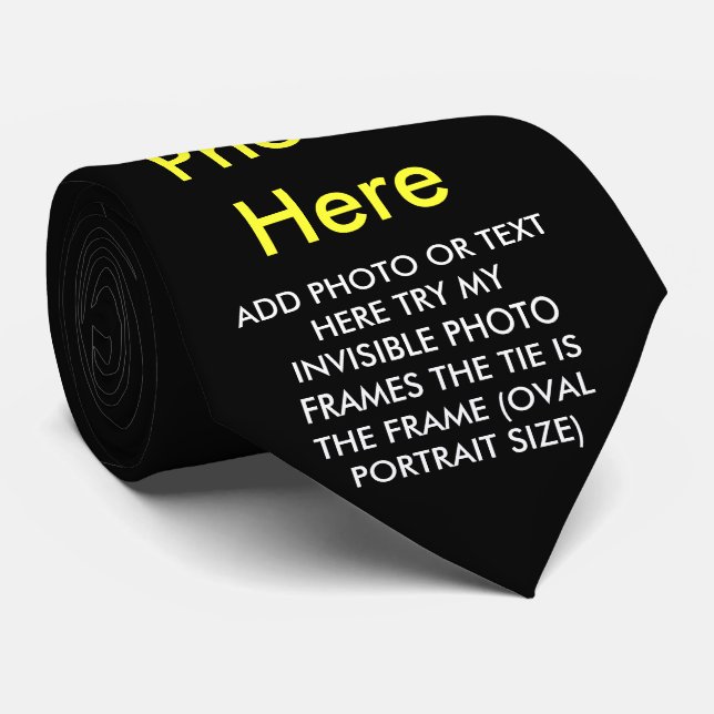 YOU ADD PHOTO OR TEXT-TIE- TIE (Rolled)