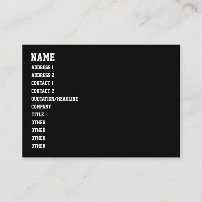 you ain't HIP HOP Business Card (Front)