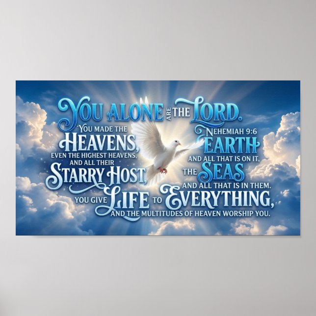 You alone are the Lord  Poster (Front)