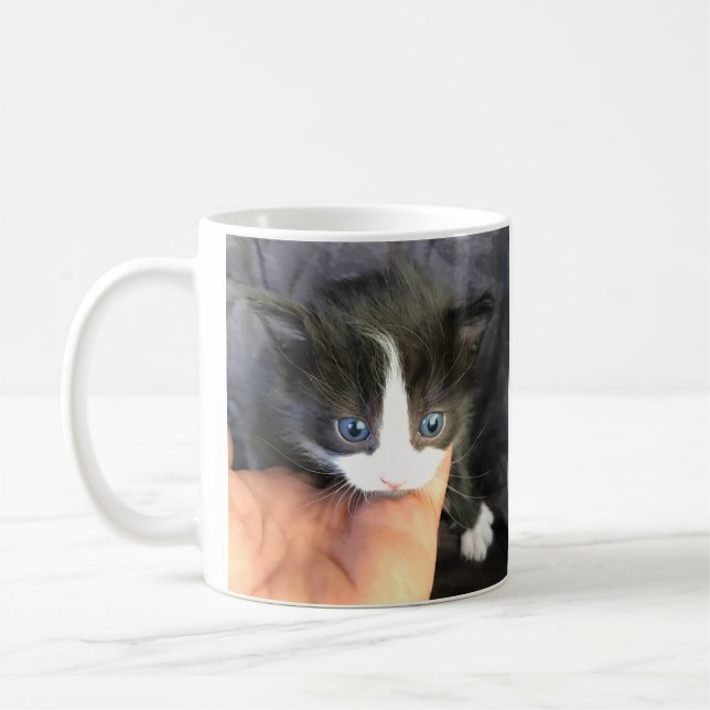You amaze me! Kitten Coffee Mug (Left)