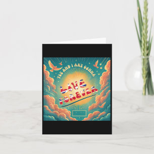 You And I Love Are Gonna Live Retro Forever Family Card