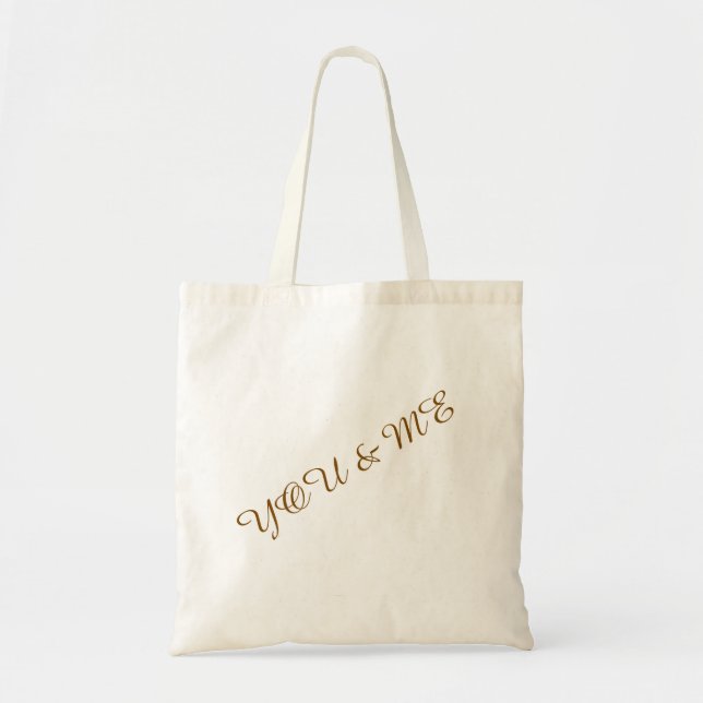 You and me custom  tote bag (Front)